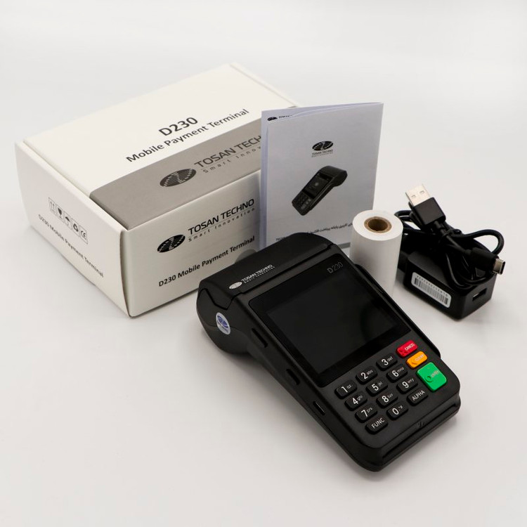 کارتخوان سیار پکس مدل PAX D230، آکبند فعالسازی و کدمالیاتی رایگان